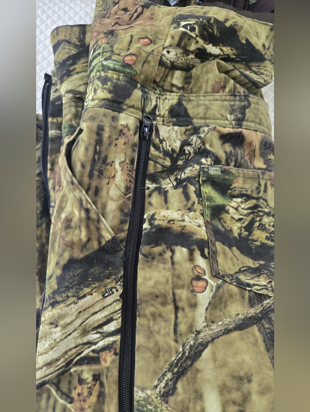RedHead Green and Brown Camouflage Bib Overalls - Picture 5 of 6